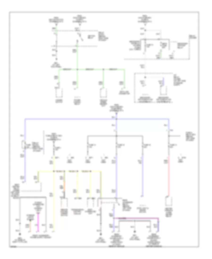 Power Distribution Wiring Diagram (3 of 4) for Subaru Forester X 2007
