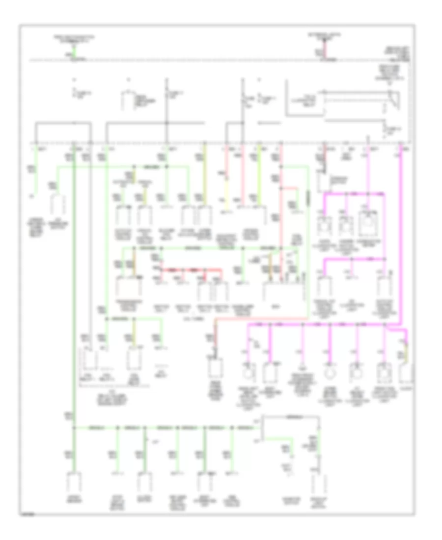 Power Distribution Wiring Diagram 4 of 4 for Subaru Forester X 2007