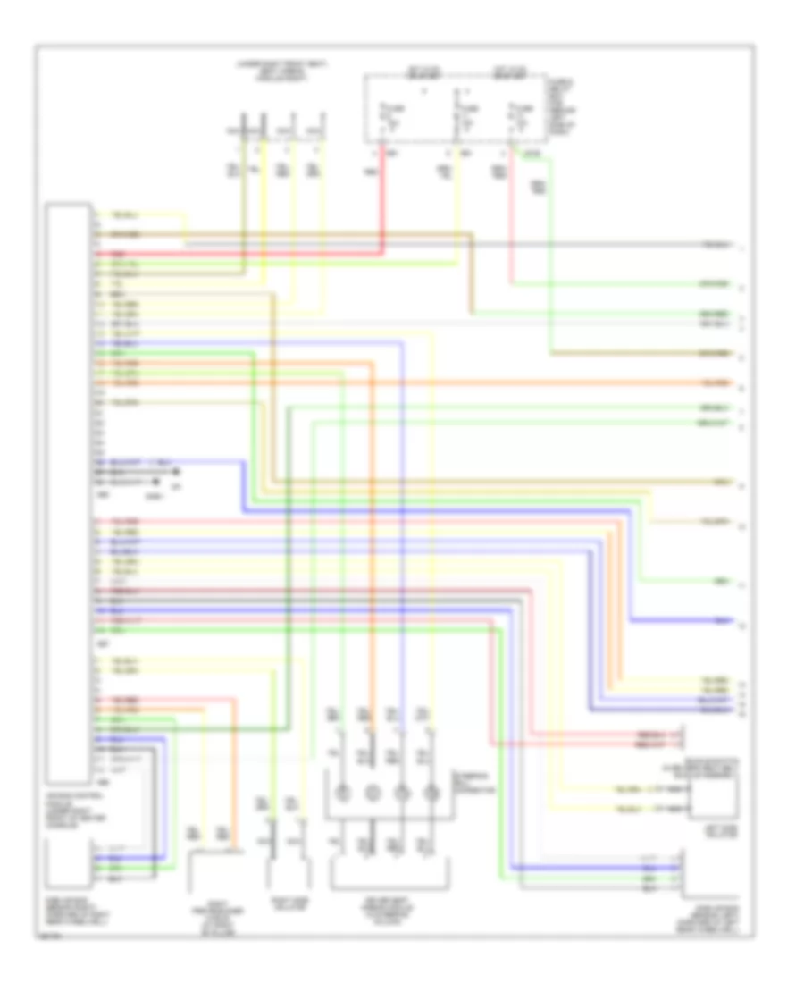 Supplemental Restraints Wiring Diagram 1 of 2 for Subaru Forester X 2007