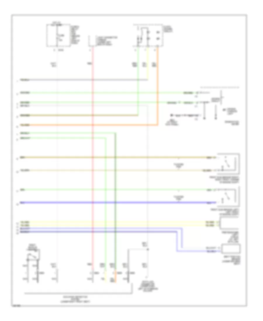 Supplemental Restraints Wiring Diagram 2 of 2 for Subaru Forester X 2007