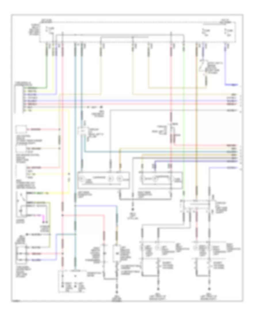 Exterior Lamps Wiring Diagram (1 of 2) for Subaru Tribeca Limited 2009