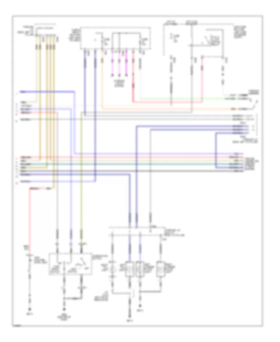 Exterior Lamps Wiring Diagram (2 of 2) for Subaru Tribeca Limited 2009