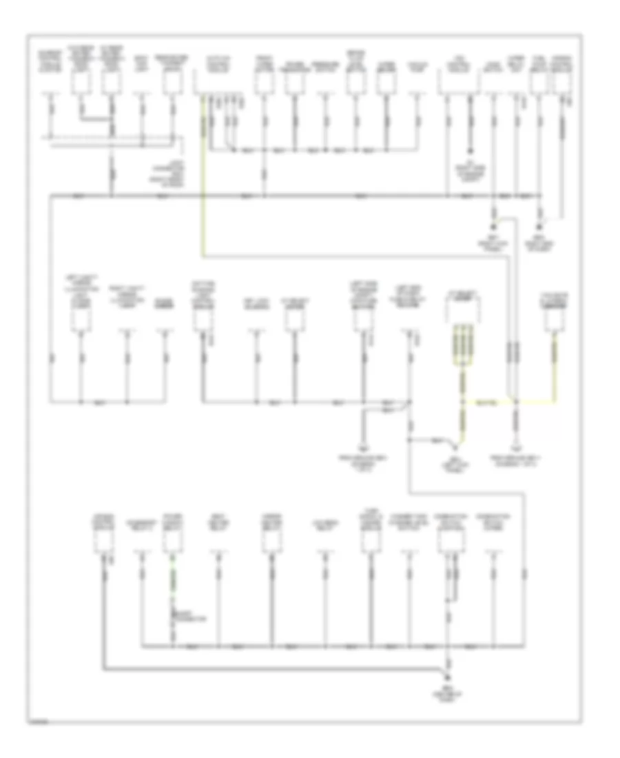 Ground Distribution Wiring Diagram 3 of 3 for Subaru Tribeca Limited 2009