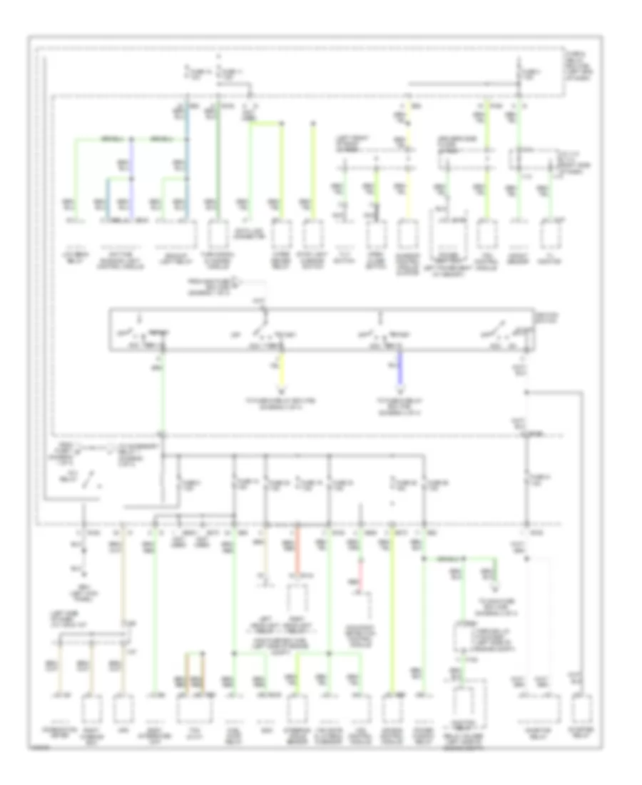 Power Distribution Wiring Diagram 2 of 4 for Subaru Tribeca Limited 2009
