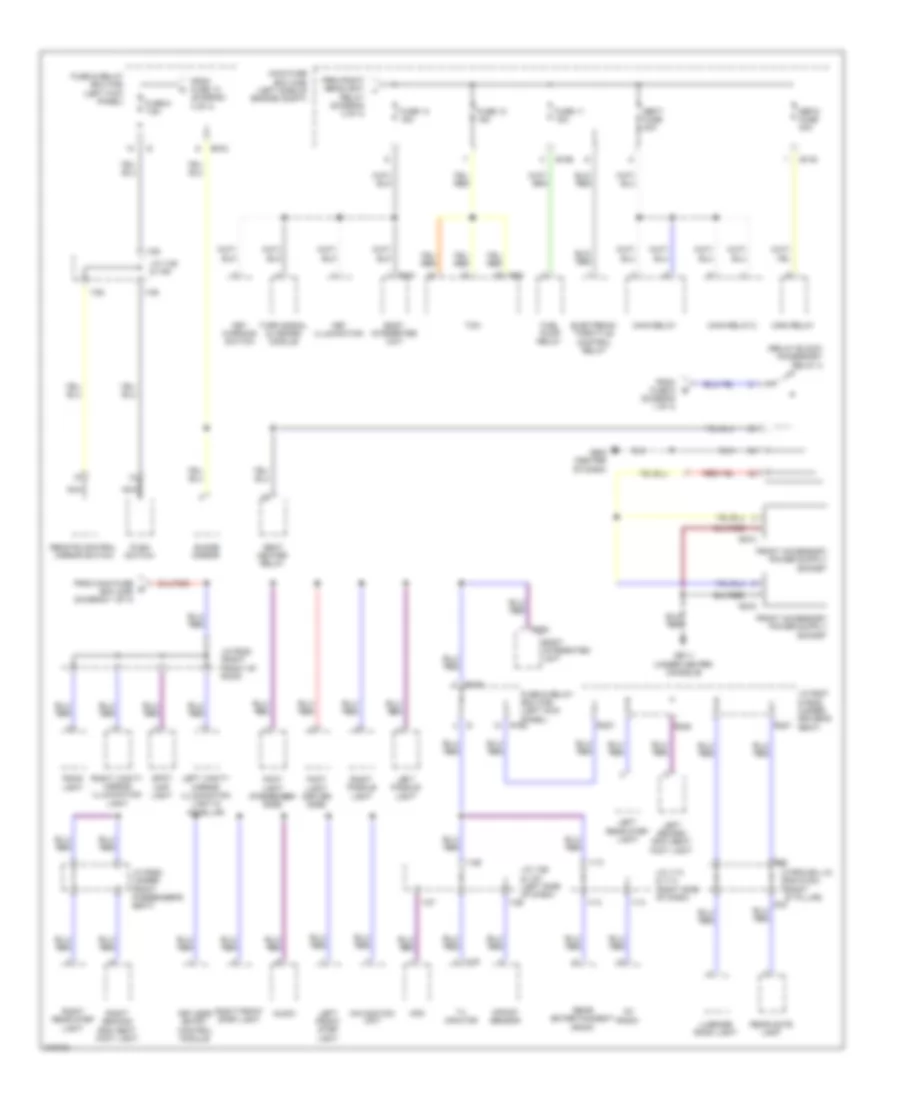Power Distribution Wiring Diagram 4 of 4 for Subaru Tribeca Limited 2009