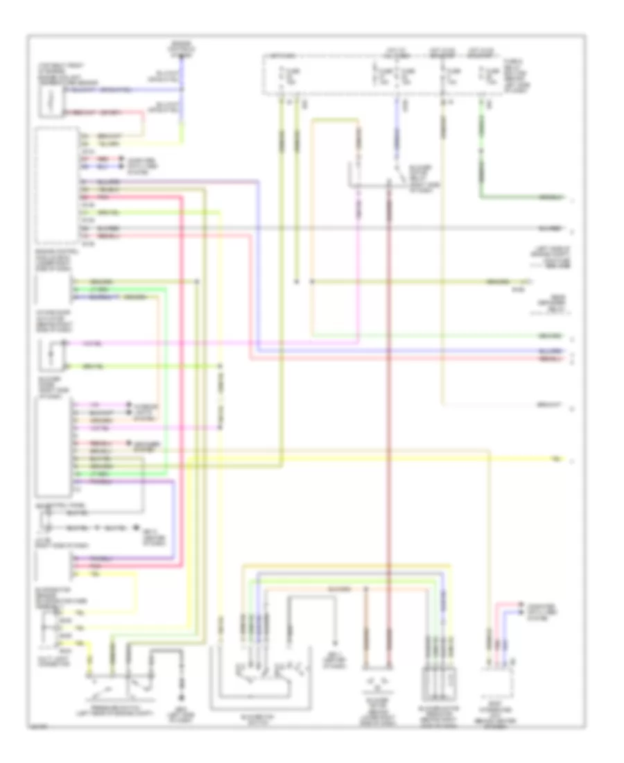 Manual AC Wiring Diagram (1 of 2) for Subaru Forester X 2010