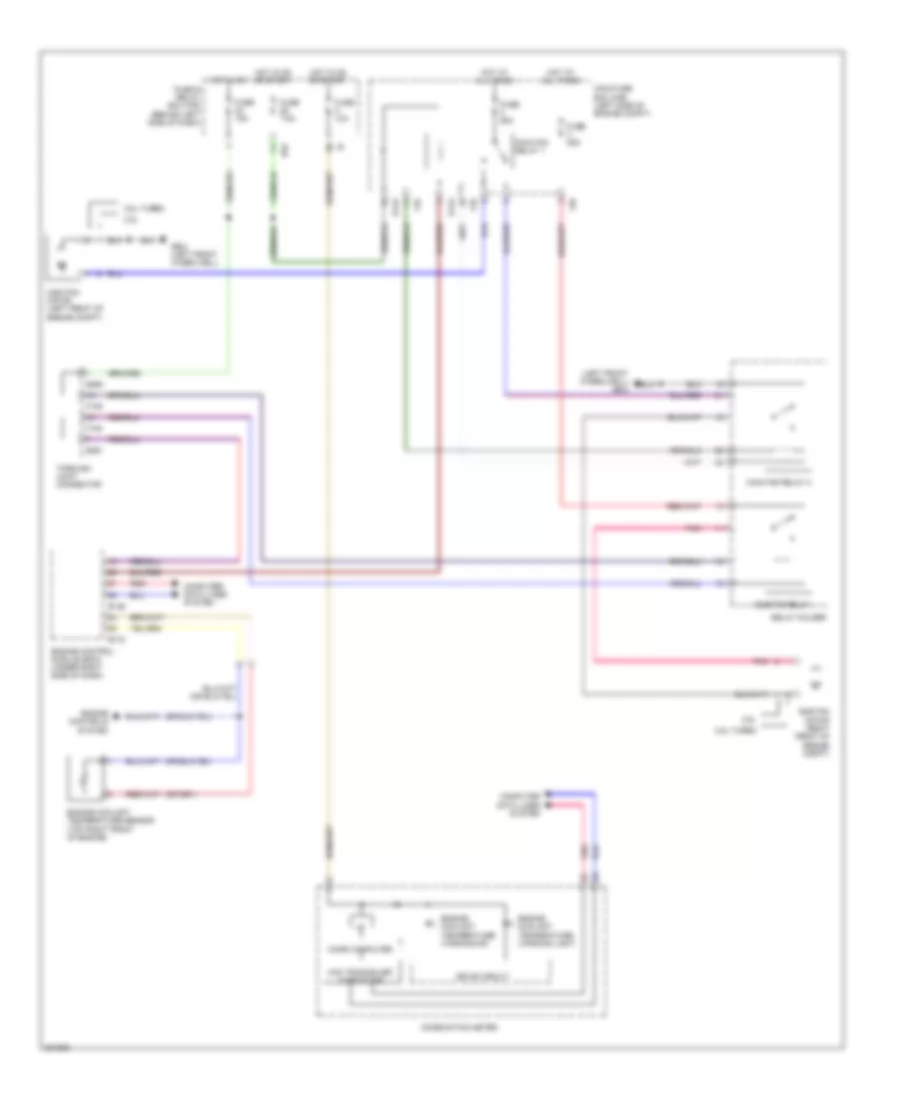 Cooling Fan Wiring Diagram for Subaru Forester X 2010