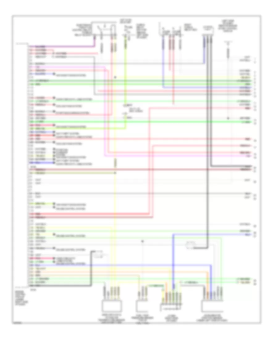 2.5L Turbo, Engine Performance Wiring Diagram (1 of 5) for Subaru Forester X 2010