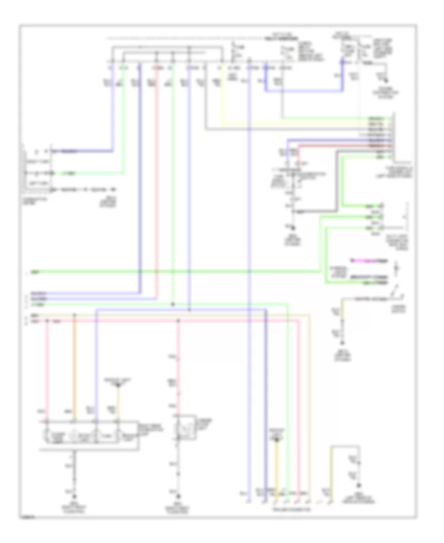 Exterior Lamps Wiring Diagram (2 of 2) for Subaru Forester X 2010