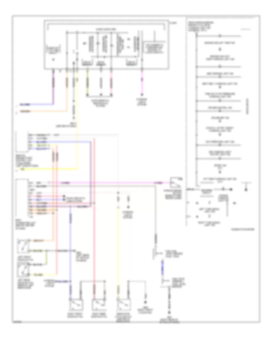 Instrument Cluster Wiring Diagram 2 of 2 for Subaru Forester X 2010