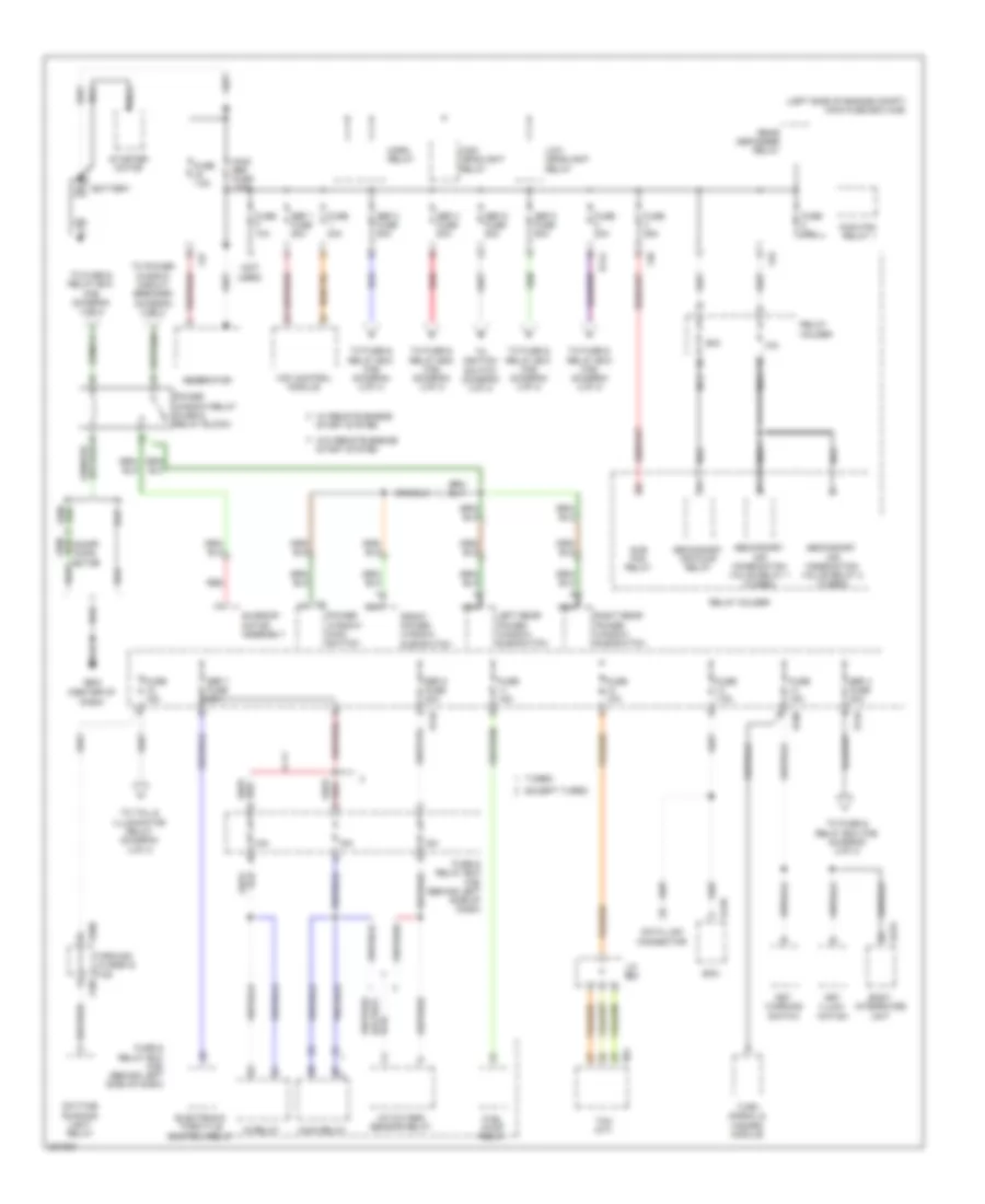Power Distribution Wiring Diagram 1 of 4 for Subaru Forester X 2010