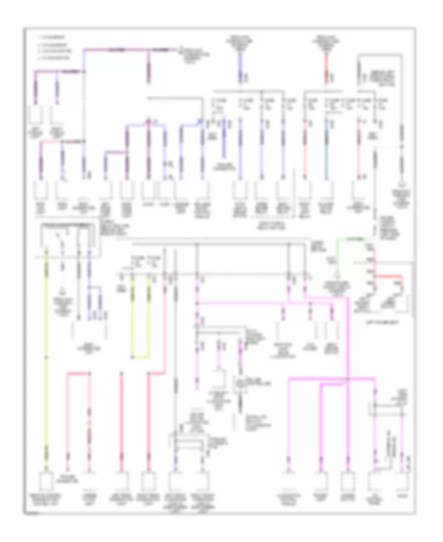 Power Distribution Wiring Diagram 2 of 4 for Subaru Forester X 2010