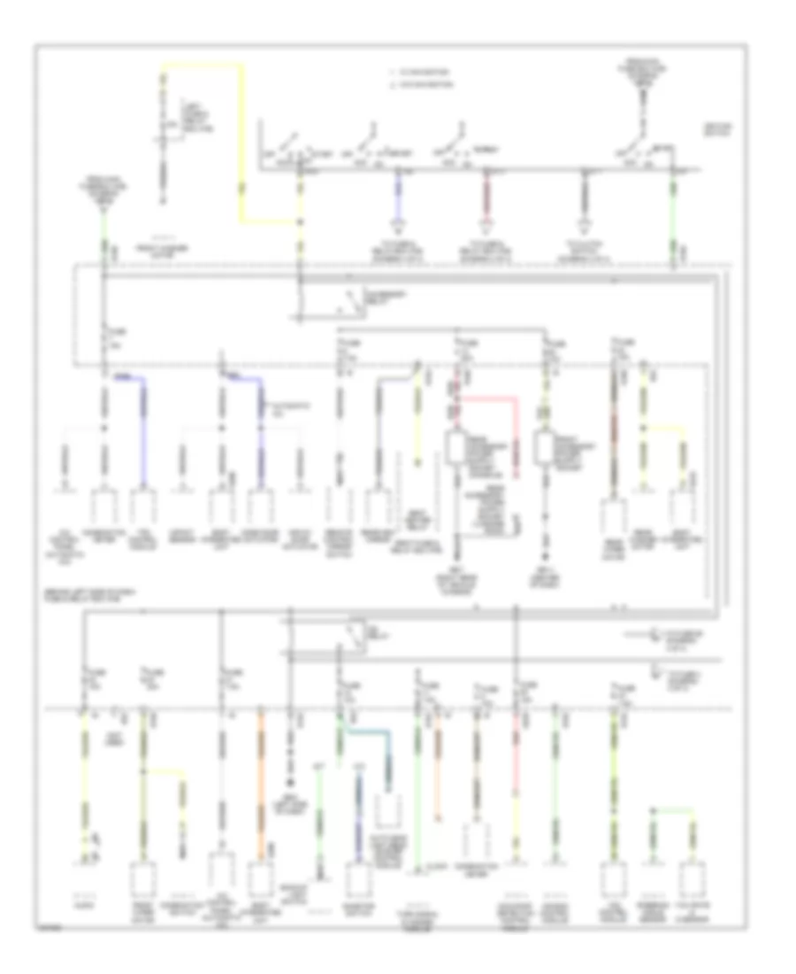 Power Distribution Wiring Diagram 3 of 4 for Subaru Forester X 2010