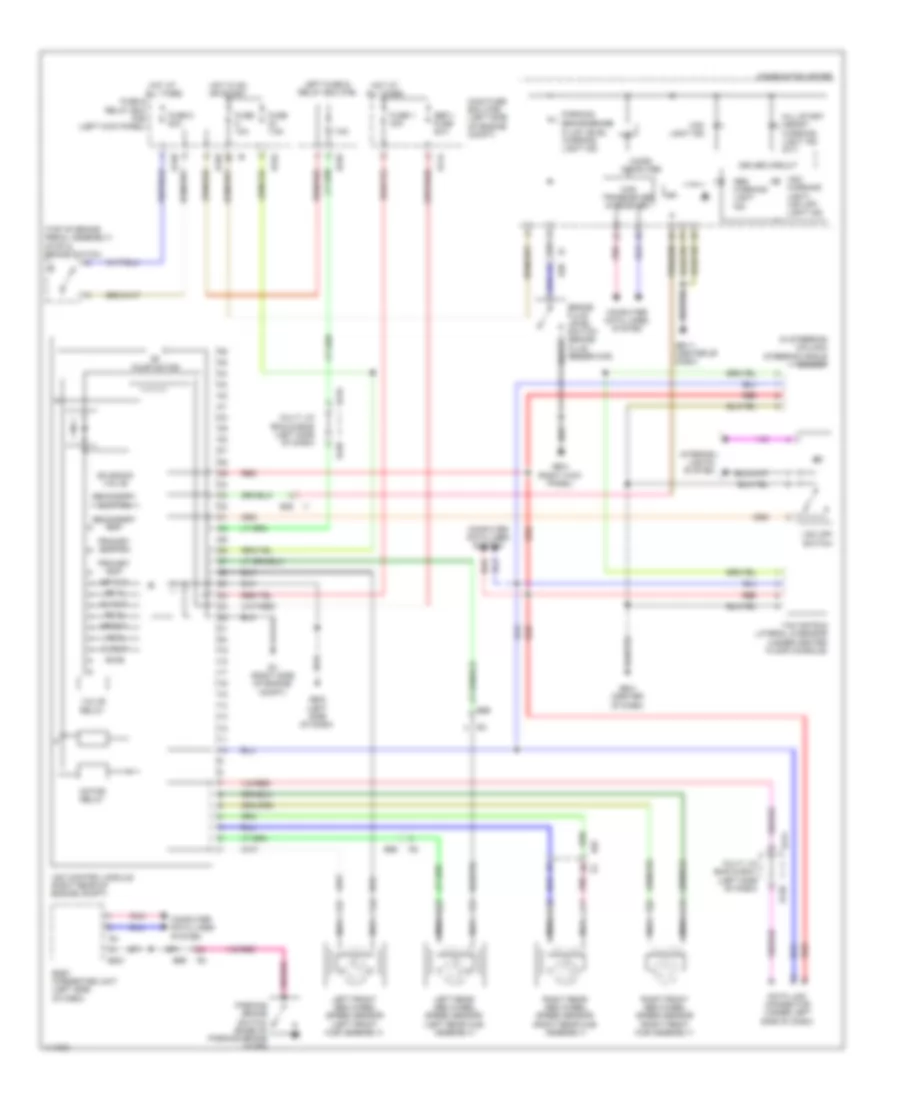 Anti-lock Brakes Wiring Diagram for Subaru Forester XT Premium 2013