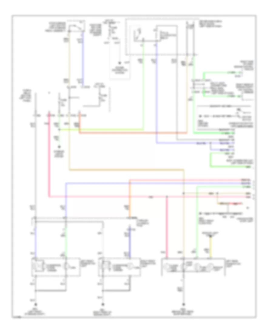 Exterior Lamps Wiring Diagram (1 of 2) for Subaru Forester XT Premium 2013