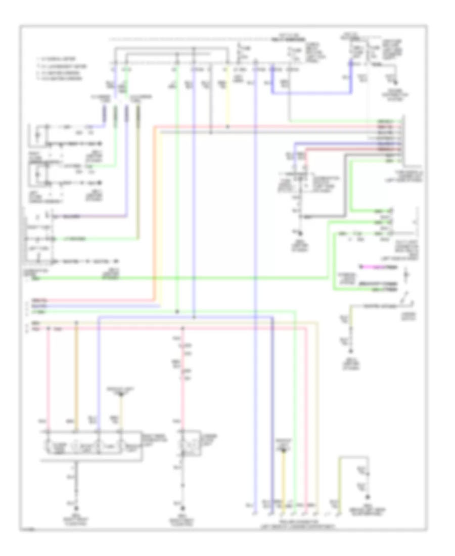 Exterior Lamps Wiring Diagram (2 of 2) for Subaru Forester XT Premium 2013