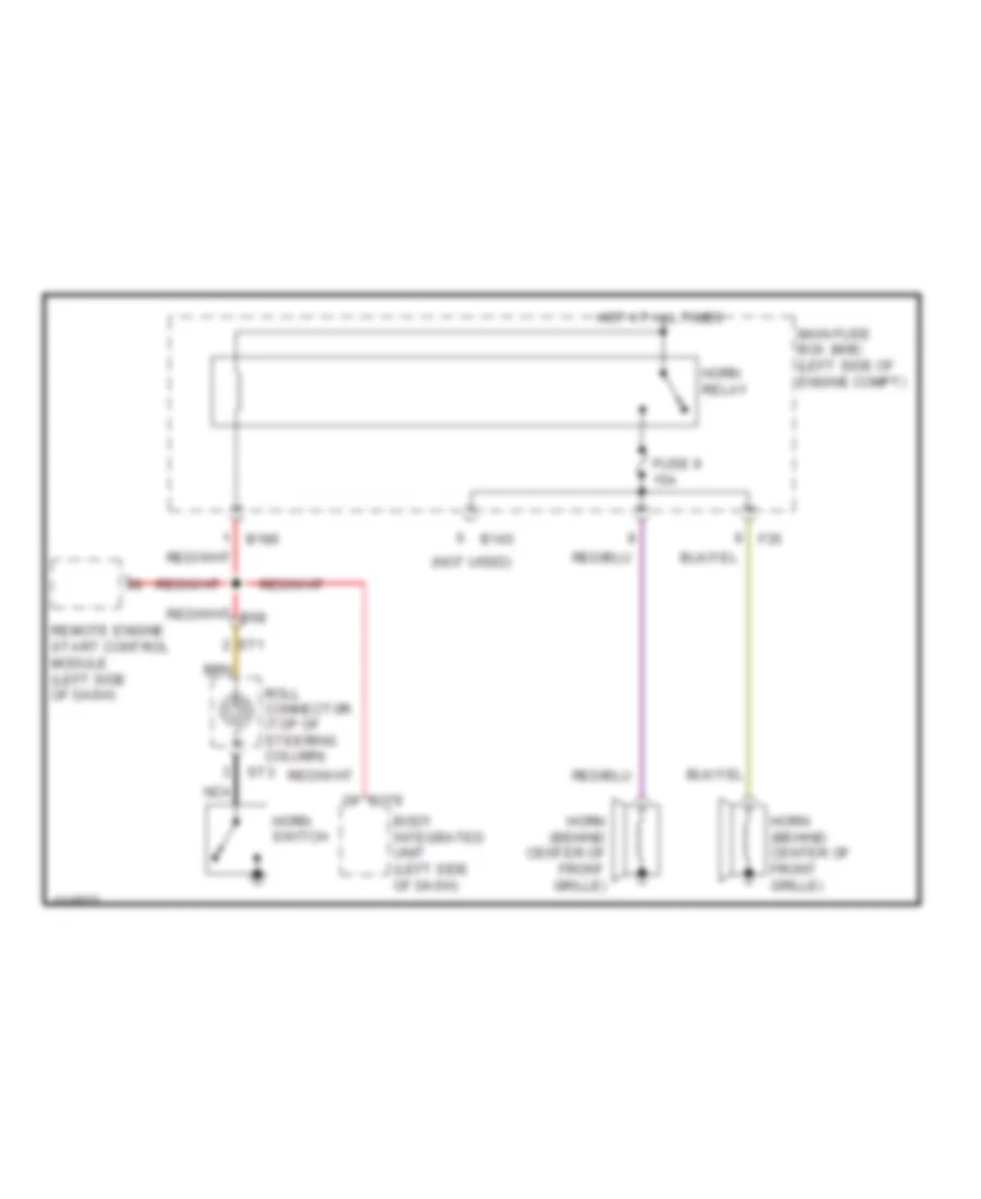 Horn Wiring Diagram for Subaru Forester XT Premium 2013