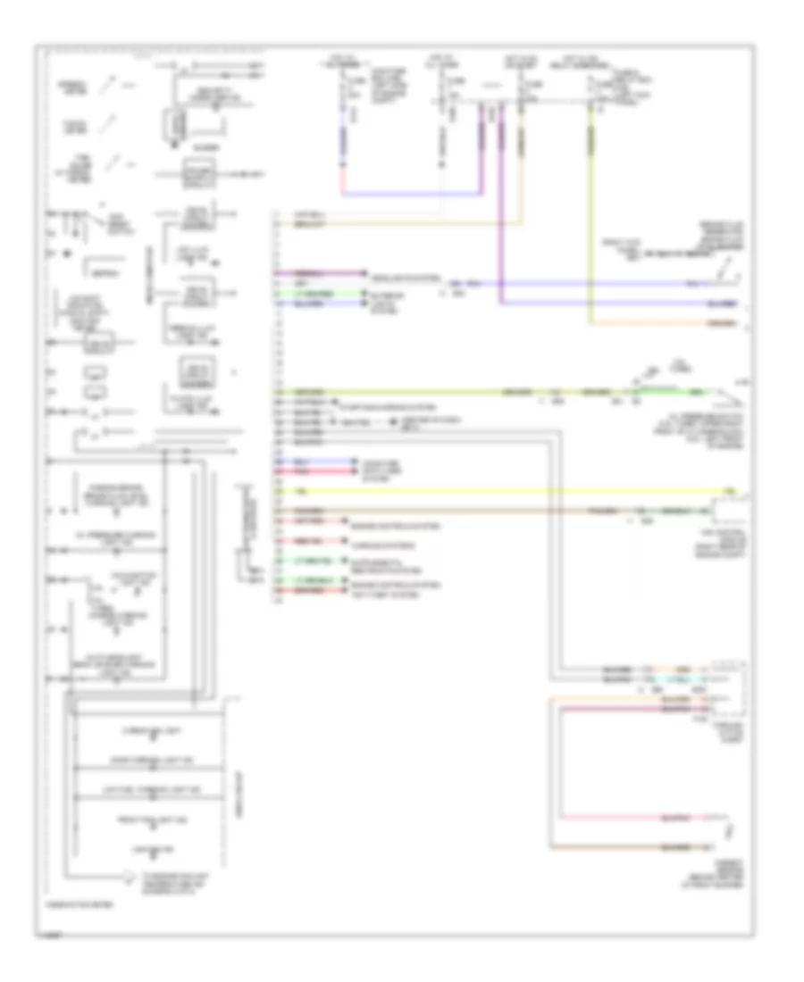 Instrument Cluster Wiring Diagram 1 of 2 for Subaru Forester XT Premium 2013