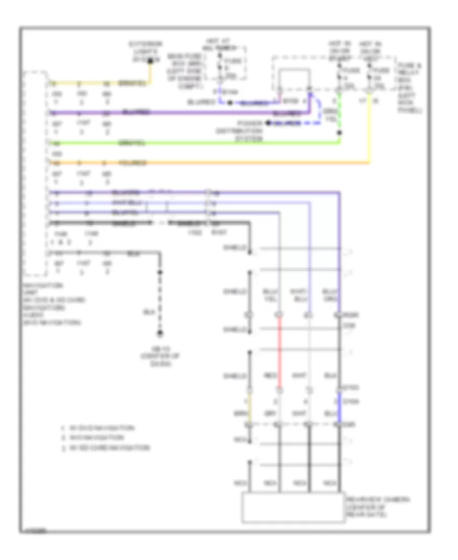 Rear View Camera Wiring Diagram for Subaru Forester XT Premium 2013