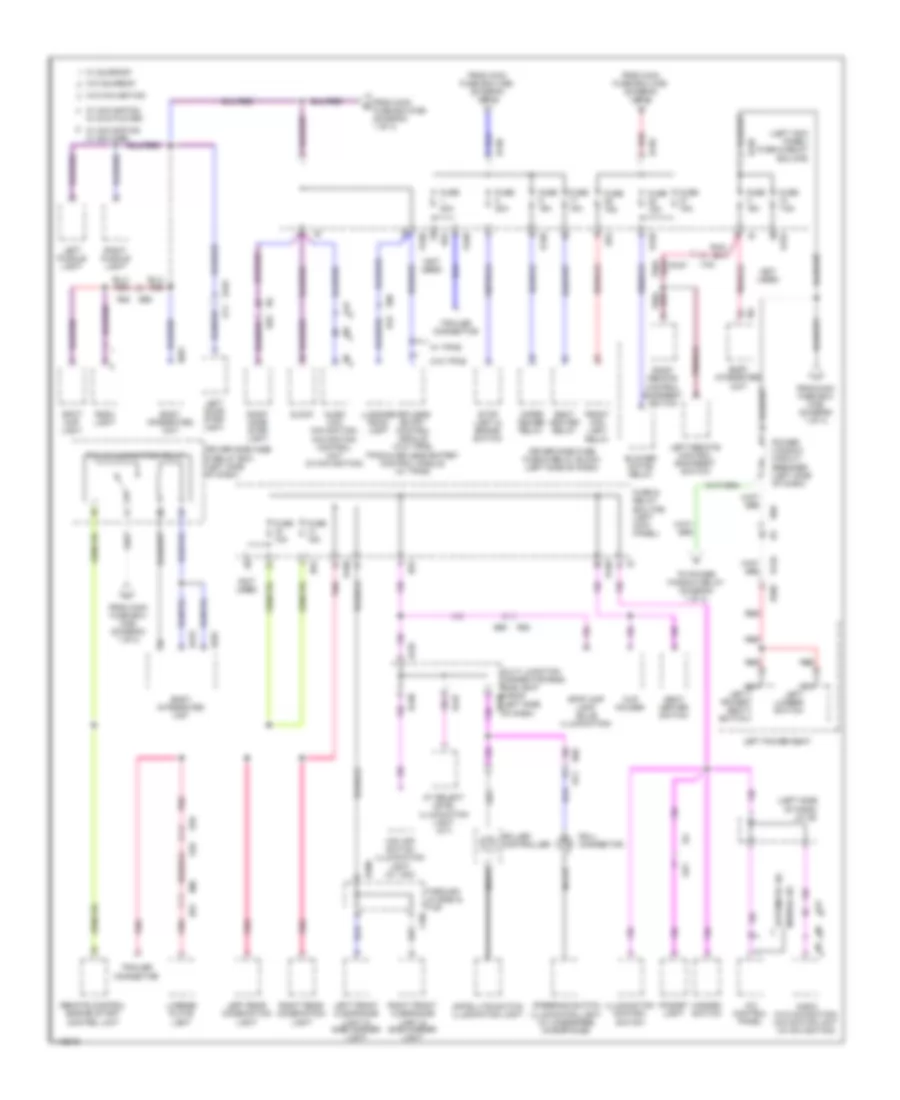 Power Distribution Wiring Diagram (2 of 4) for Subaru Forester XT Premium 2013