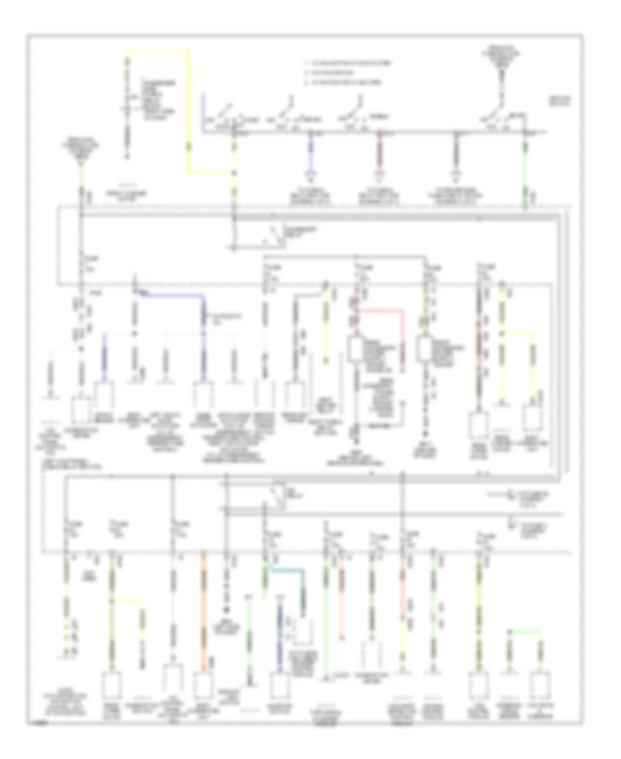 Power Distribution Wiring Diagram (3 of 4) for Subaru Forester XT Premium 2013