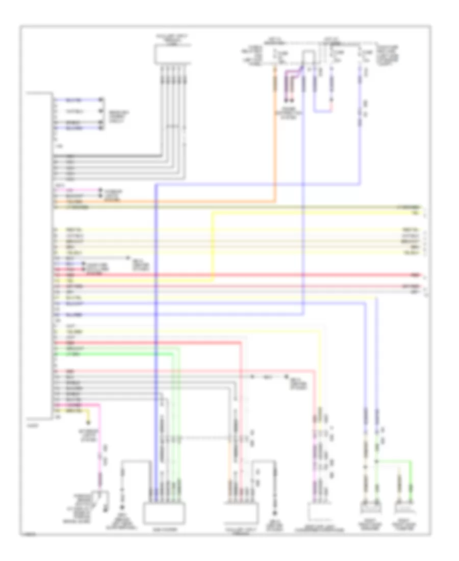 Radio Wiring Diagram, Except Base (1 of 2) for Subaru Forester XT Premium 2013