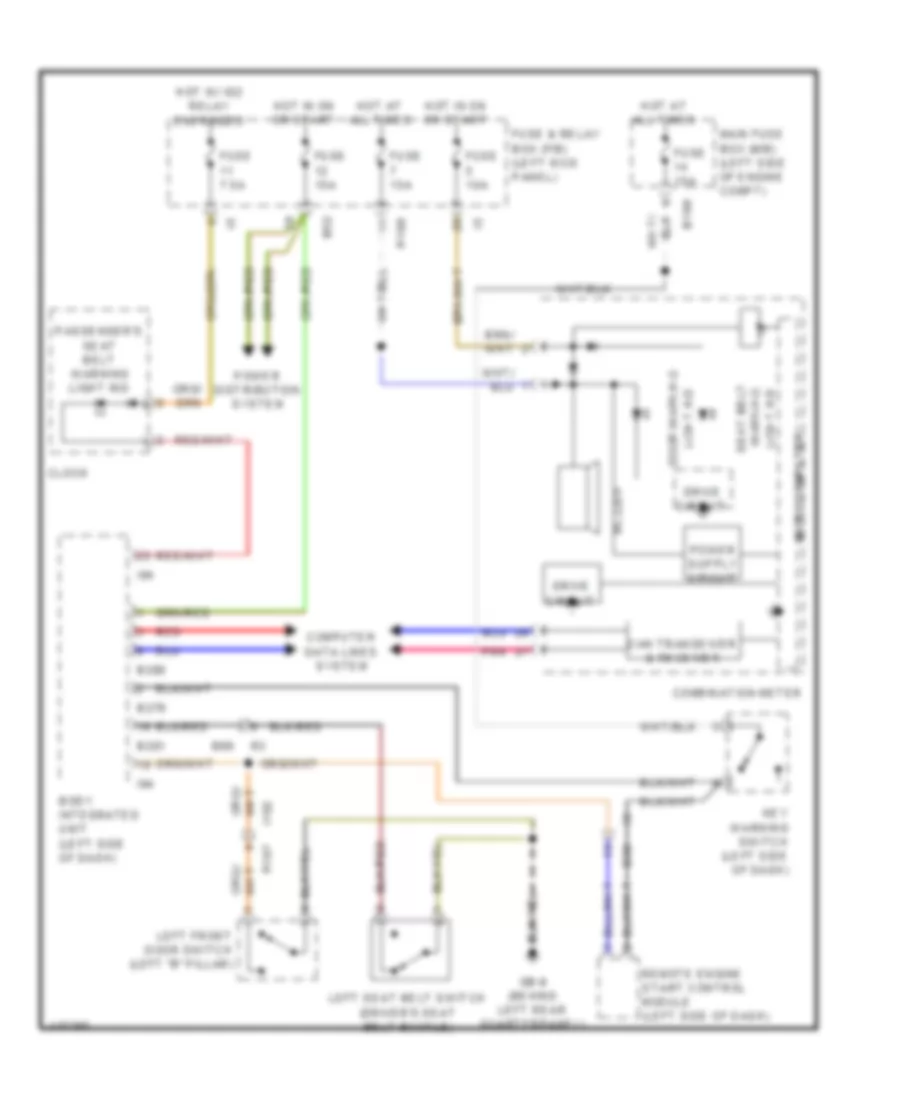 Chime Wiring Diagram for Subaru Forester XT Premium 2013