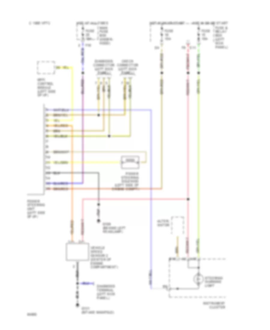 Electronic Power Steering Wiring Diagram for Subaru SVX L 1994