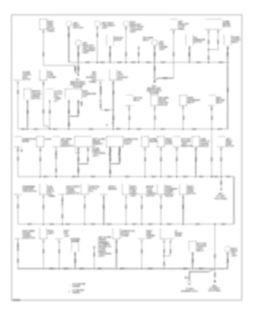 Ground Distribution Wiring Diagram 1 of 3 for Subaru Forester XT Limited 2007