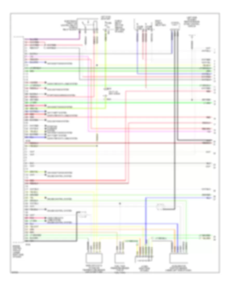 2.5L Turbo, Engine Performance Wiring Diagram (1 of 5) for Subaru Forester X Limited 2010
