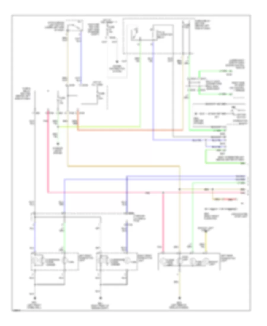Exterior Lamps Wiring Diagram (1 of 2) for Subaru Forester X Limited 2010