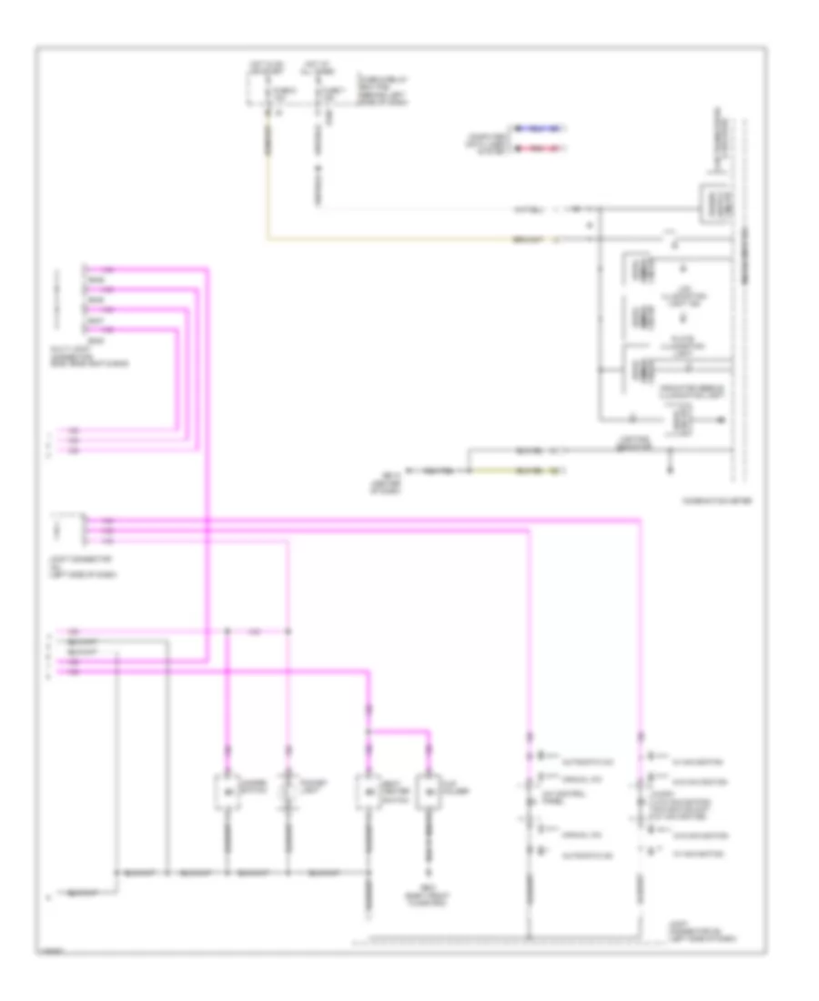 Instrument Illumination Wiring Diagram 2 of 2 for Subaru Forester X Limited 2010