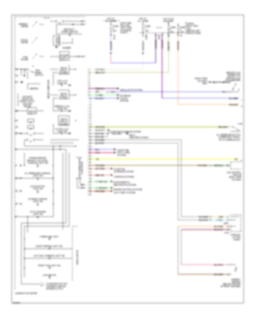 Instrument Cluster Wiring Diagram 1 of 2 for Subaru Forester X Premium 2010