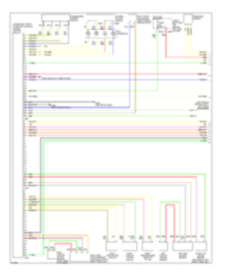 Supplemental Restraints Wiring Diagram 1 of 2 for Subaru Forester X Premium 2010