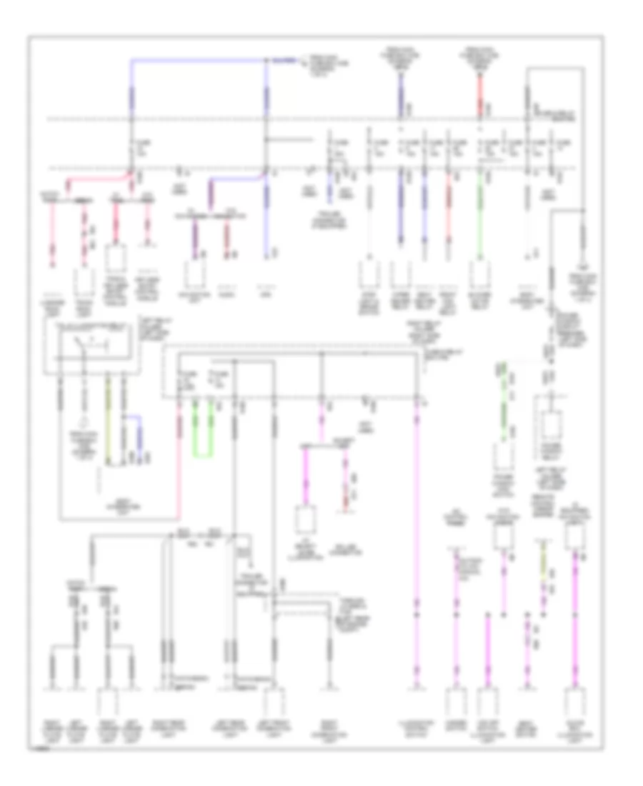 Power Distribution Wiring Diagram (2 of 4) for Subaru Impreza 2013