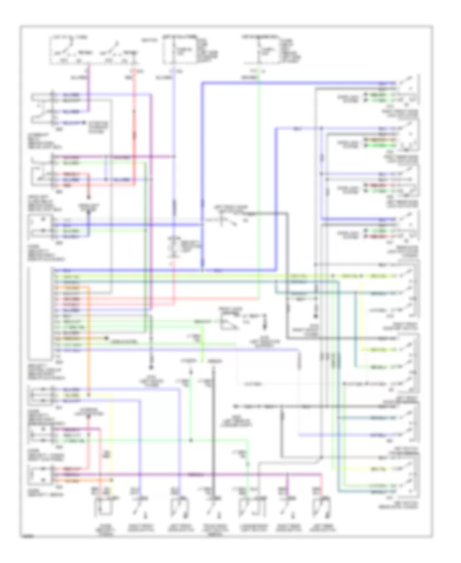 Anti-theft Wiring Diagram for Subaru Legacy L 1996