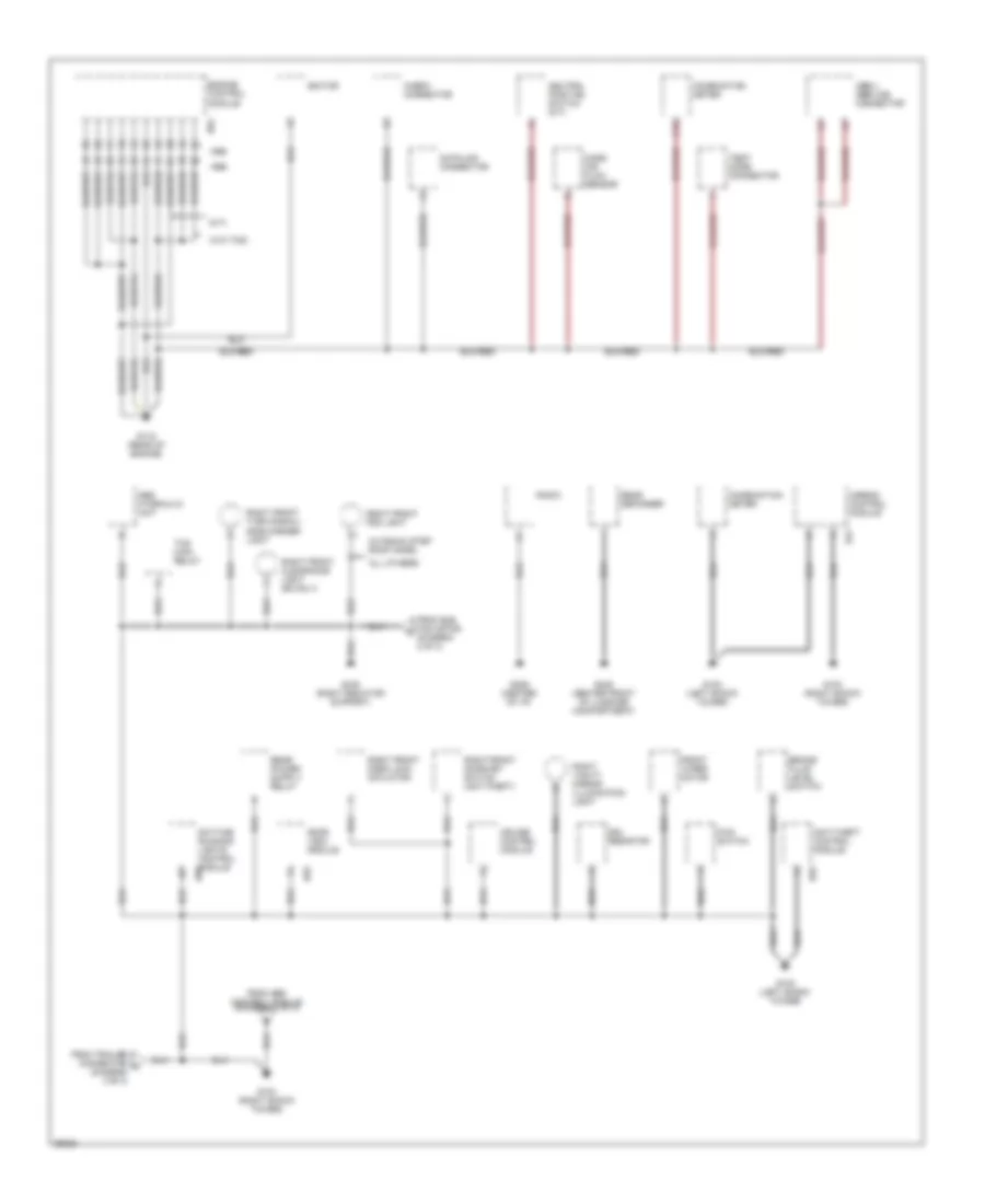 Ground Distribution Wiring Diagram 1 of 3 for Subaru Legacy L 1996