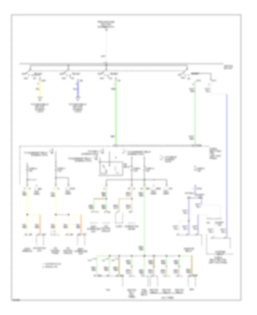 Power Distribution Wiring Diagram (2 of 5) for Subaru Outback i 2010
