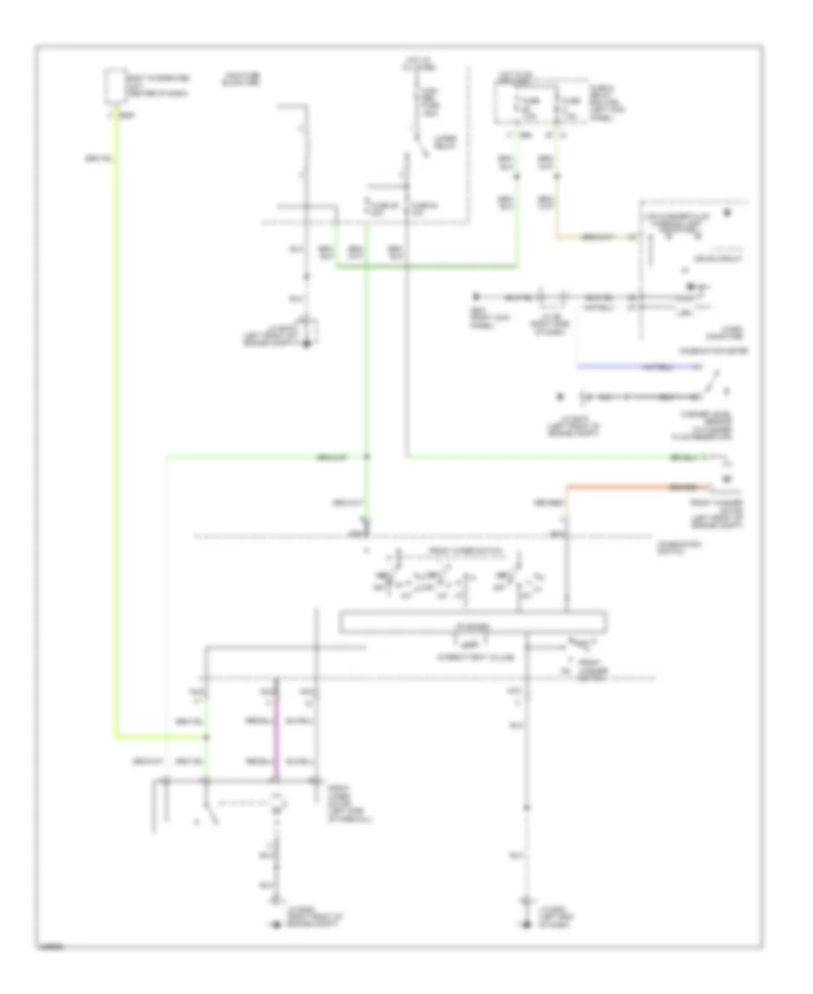 Front Wiper Washer Wiring Diagram for Subaru Outback i 2010