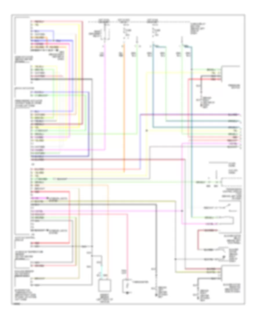3.0L, Automatic AC Wiring Diagram (1 of 2) for Subaru Outback VDC 2002