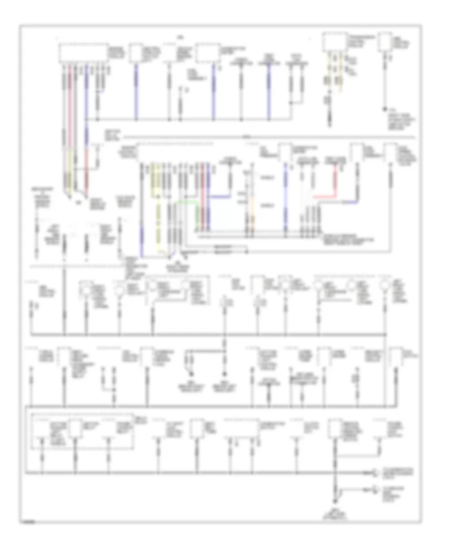 Ground Distribution Wiring Diagram 1 of 2 for Subaru Outback VDC 2002