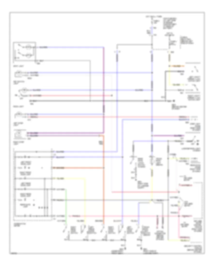 Courtesy Lamps Wiring Diagram for Subaru Outback VDC 2002