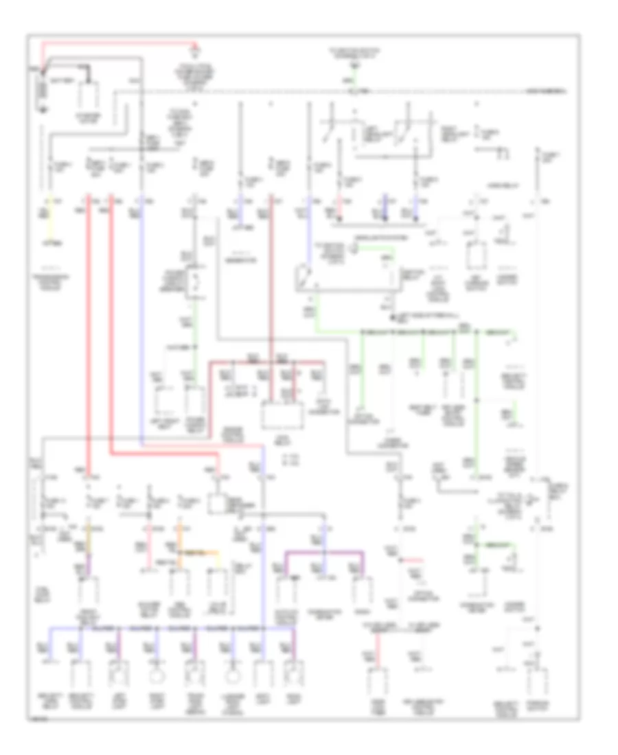 Power Distribution Wiring Diagram 1 of 4 for Subaru Outback VDC 2002
