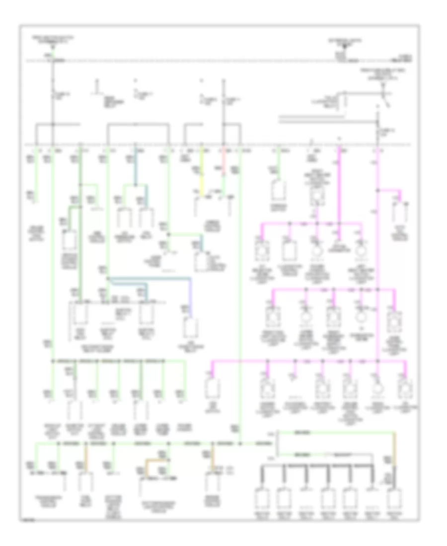 Power Distribution Wiring Diagram (3 of 4) for Subaru Outback VDC 2002