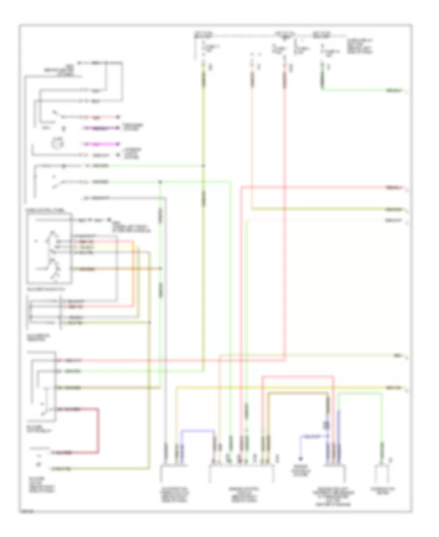 2.5L, Электросхема кондиционера с ручный управлением (1 из 2) для Subaru Impreza Outback Sport 2007