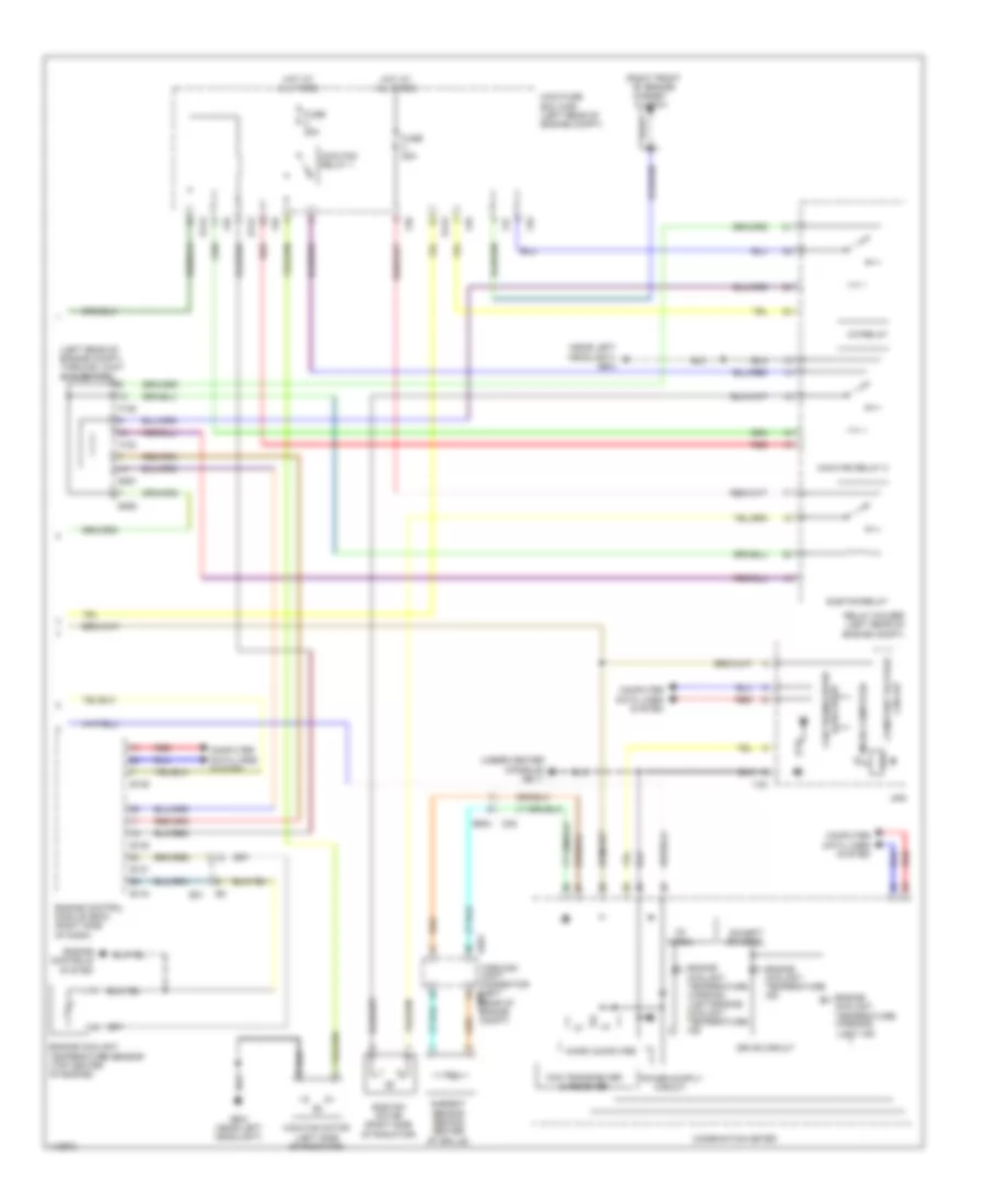 Automatic AC Wiring Diagram (2 of 2) for Subaru Impreza Limited 2013