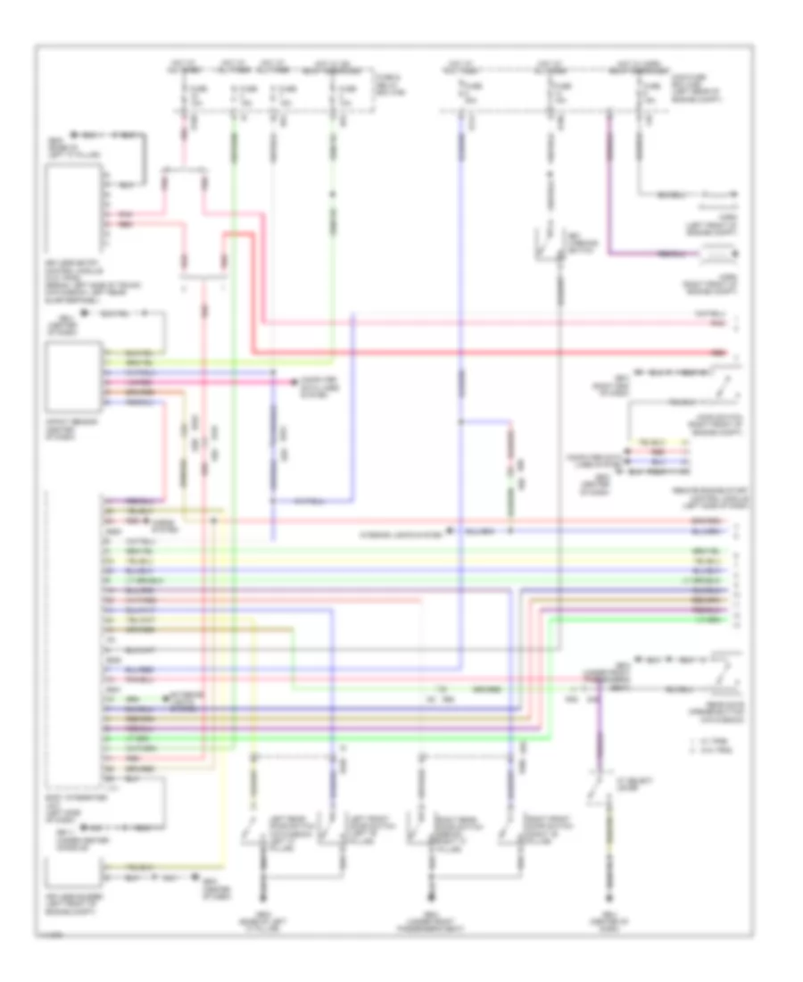 Forced Entry Wiring Diagram 1 of 2 for Subaru Impreza Limited 2013