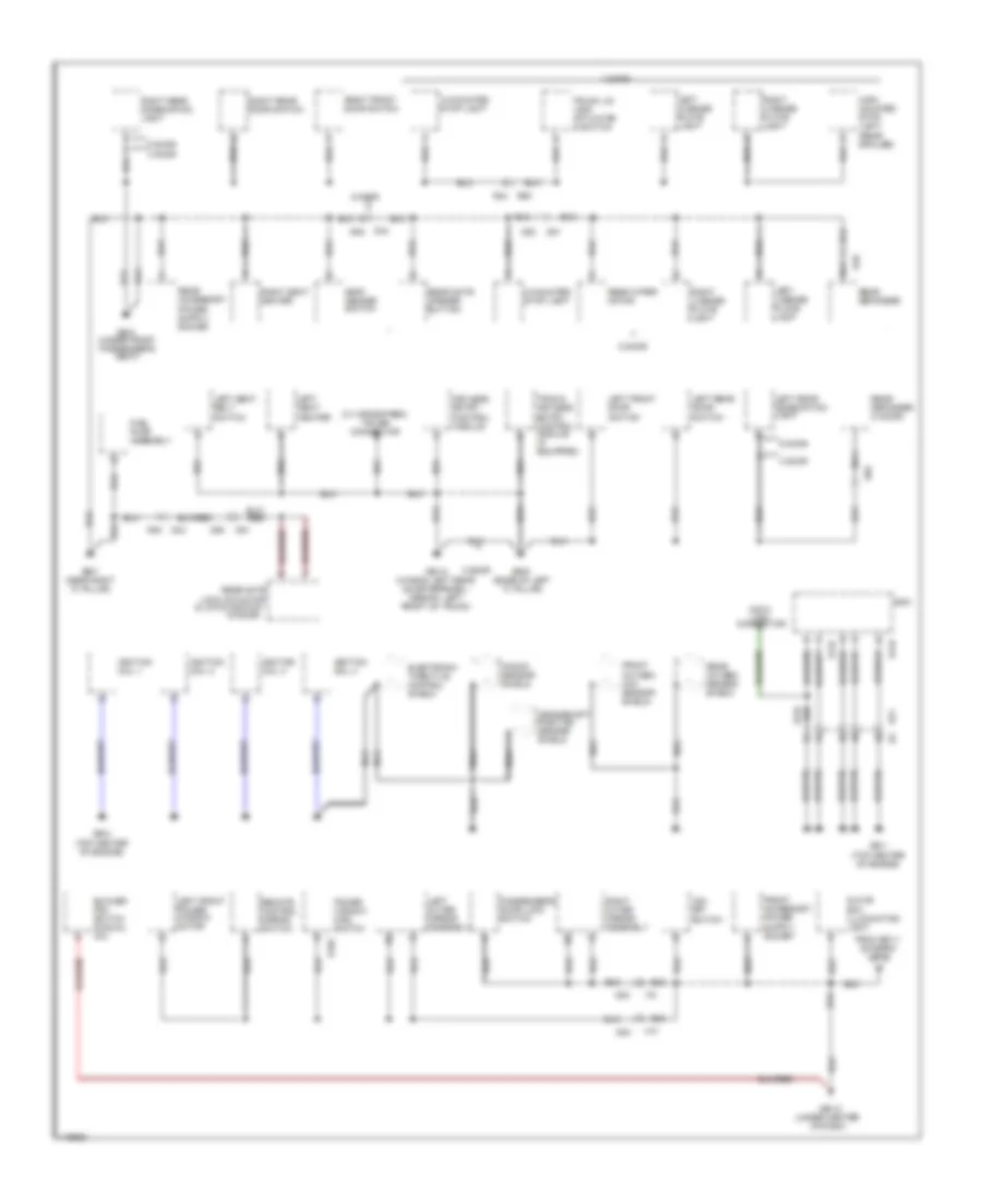 Ground Distribution Wiring Diagram 2 of 2 for Subaru Impreza Limited 2013