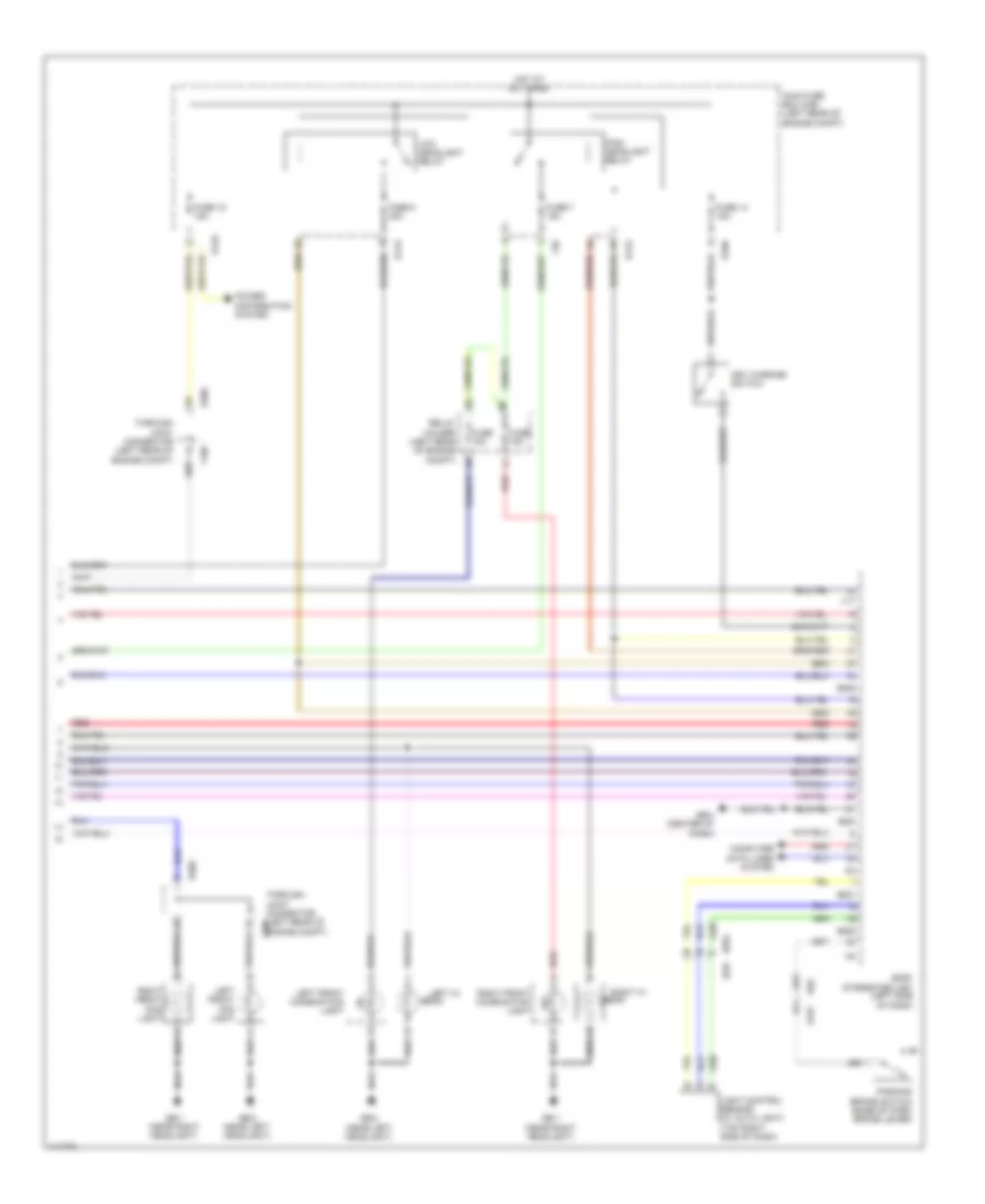 Headlamps Wiring Diagram (2 of 2) for Subaru Impreza Limited 2013