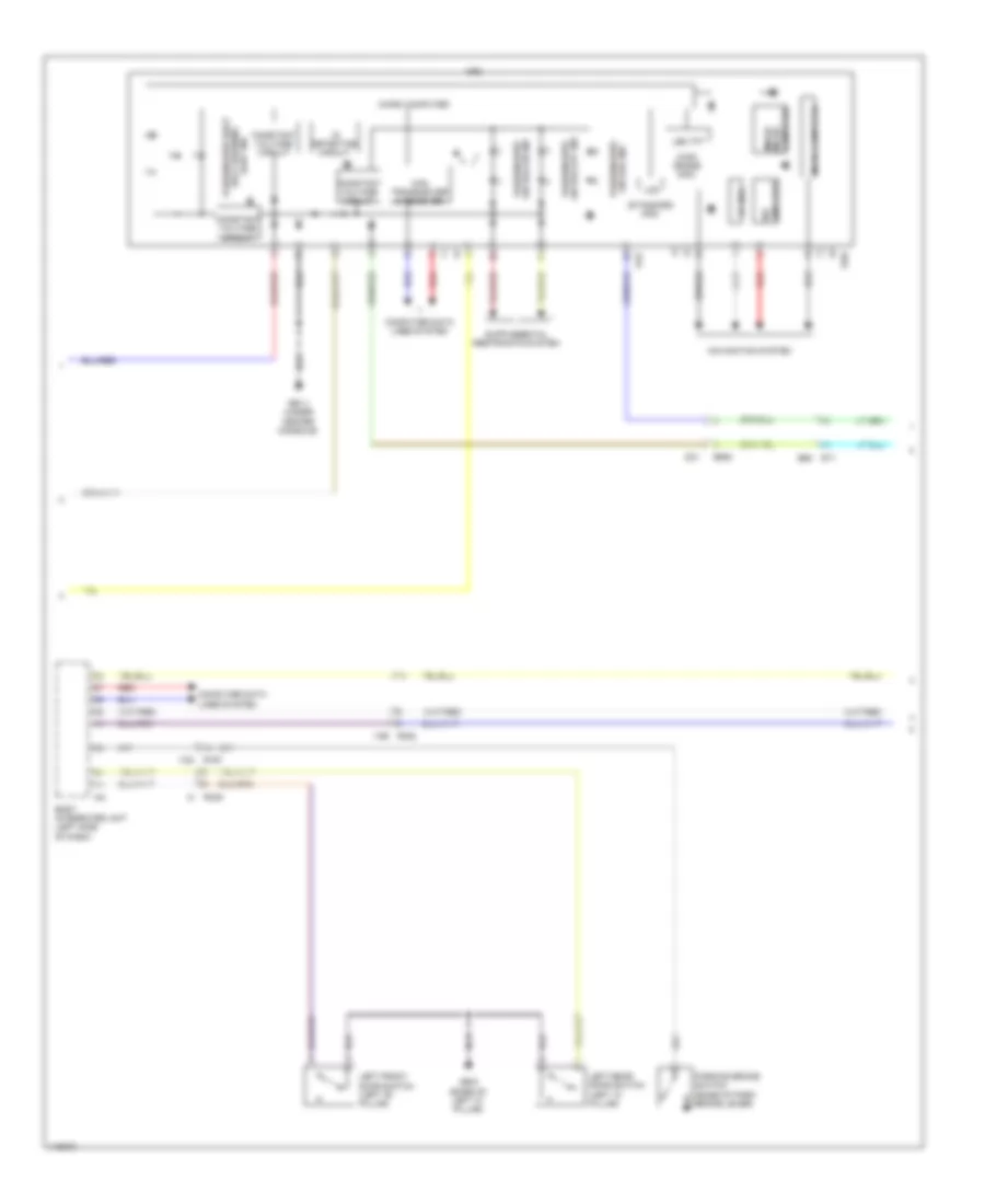 Instrument Cluster Wiring Diagram (2 of 3) for Subaru Impreza Limited 2013